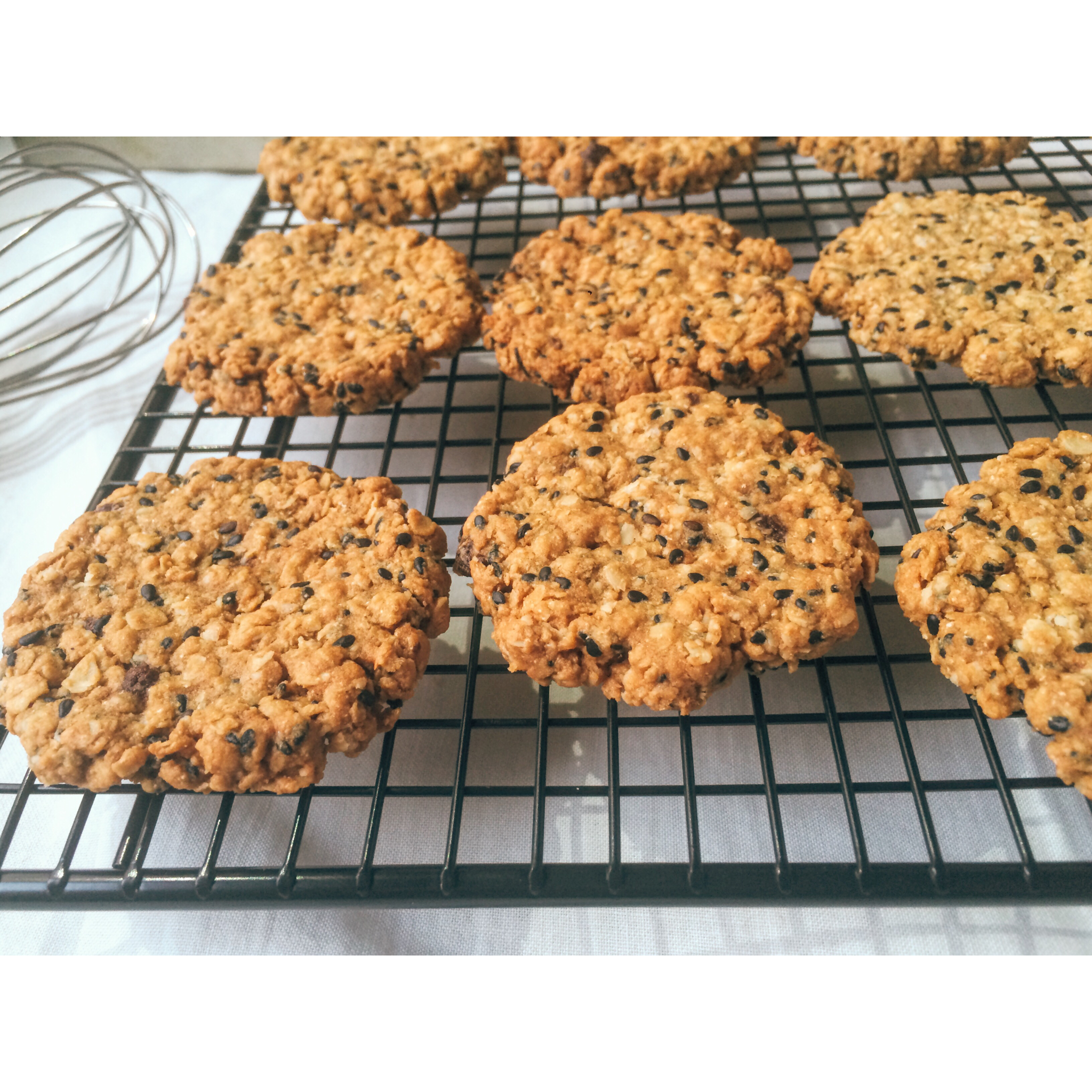 黑芝麻燕麦高纤饼干（无添加，另含植物油减脂配方）