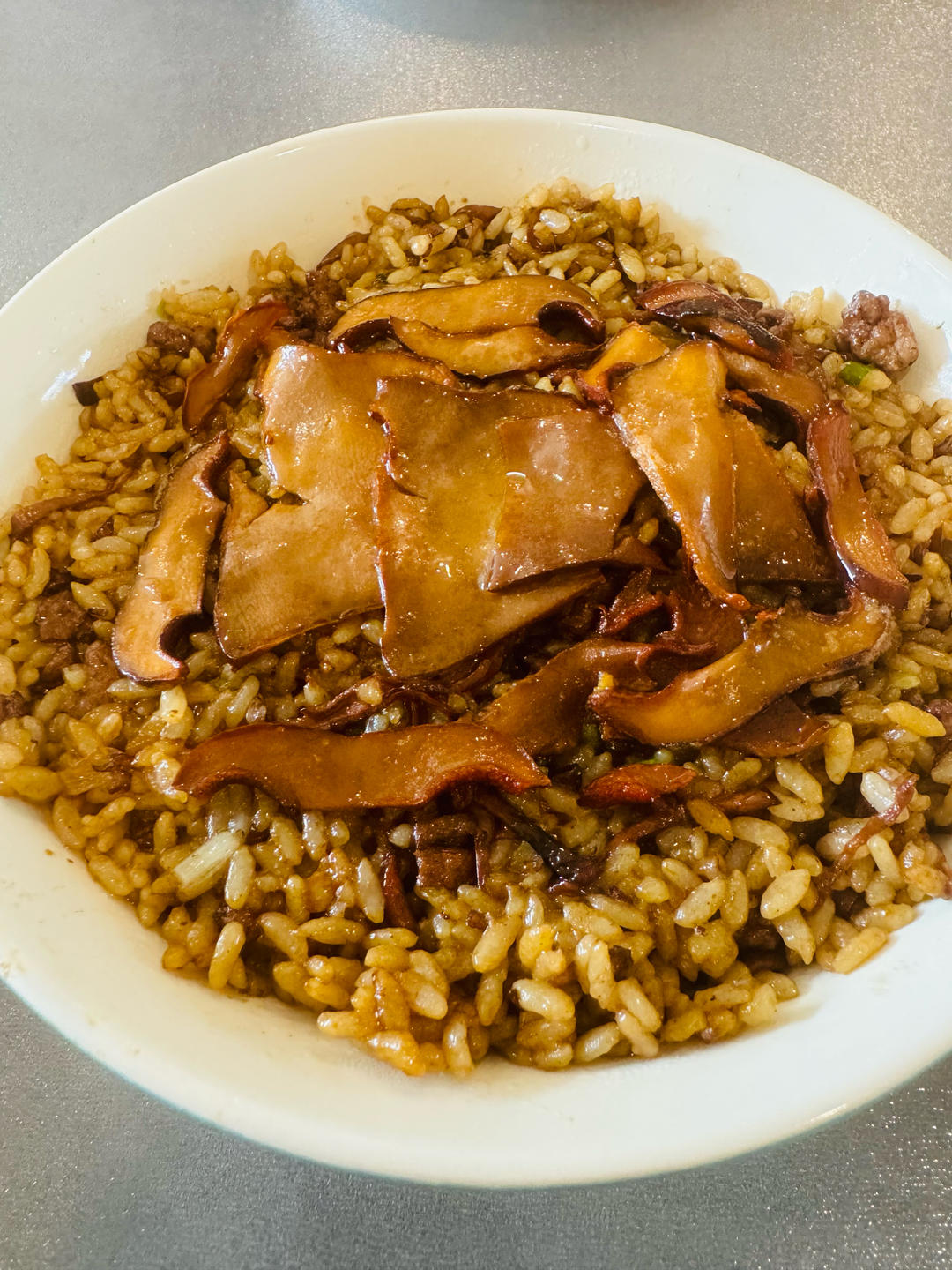 【牛肝菌酱油炒饭】香气飘满整个屋子~~