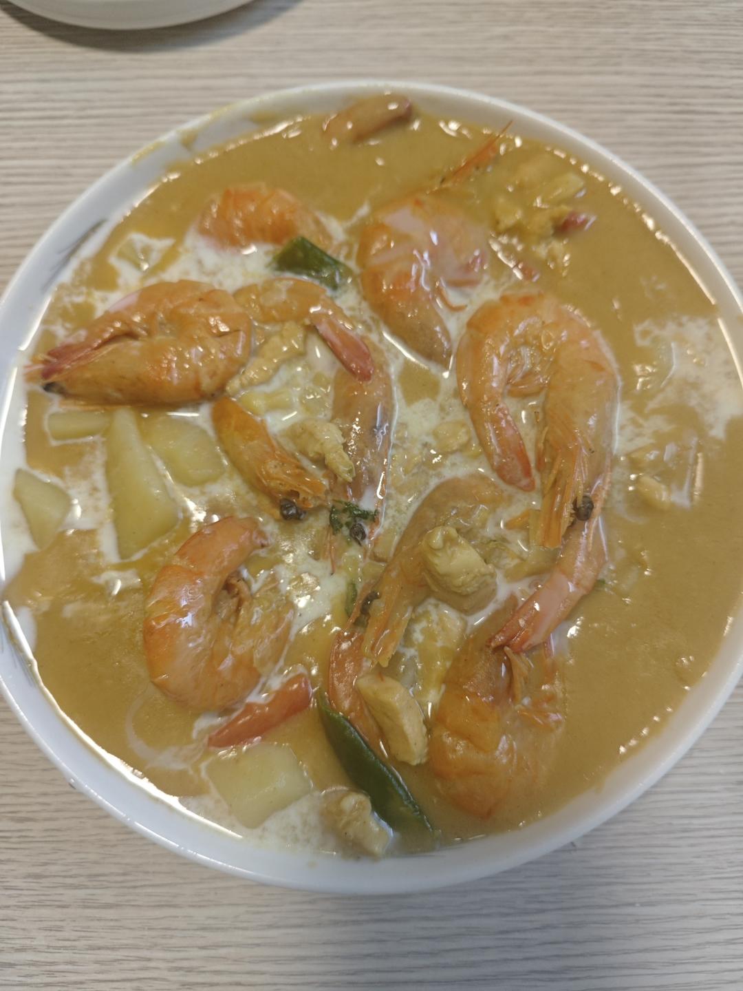 咖喱虾<绝对好吃>