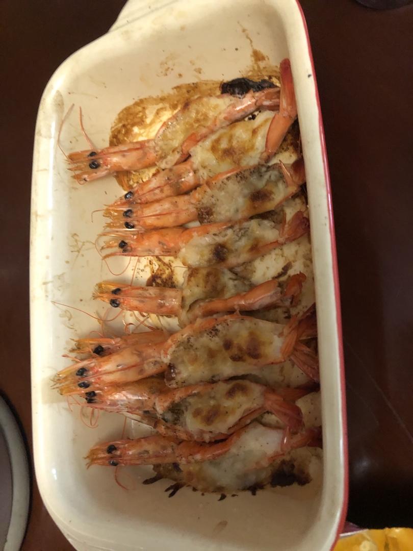 奶酪焗虾【北鼎烤箱食谱】