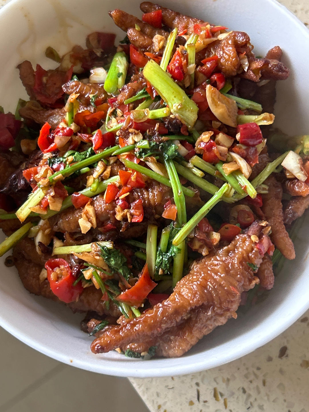 香辣虎皮鸡爪