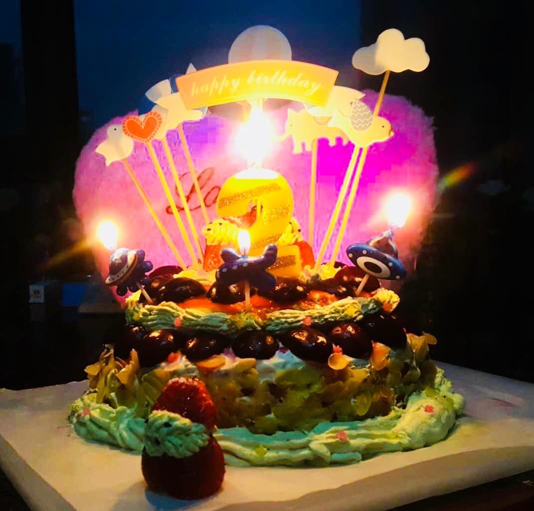 草莓戚风生日蛋糕
