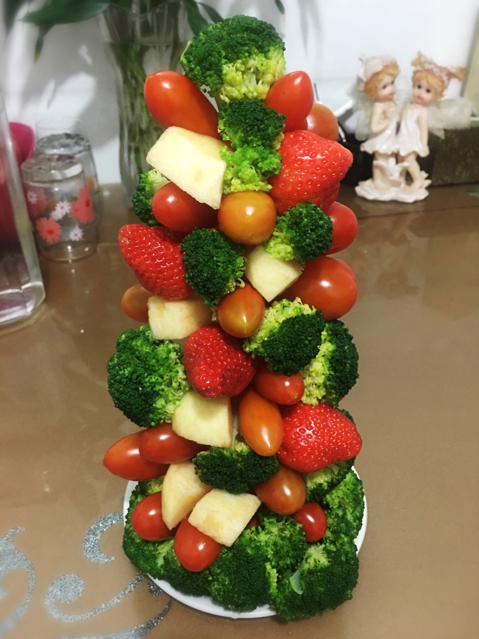 圣诞树水果塔