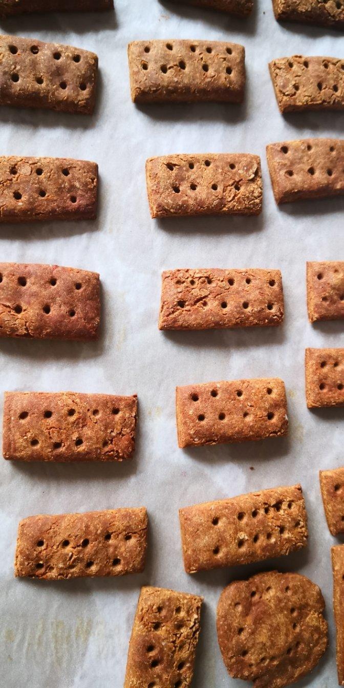 无油无蛋奶黄豆粉饼干