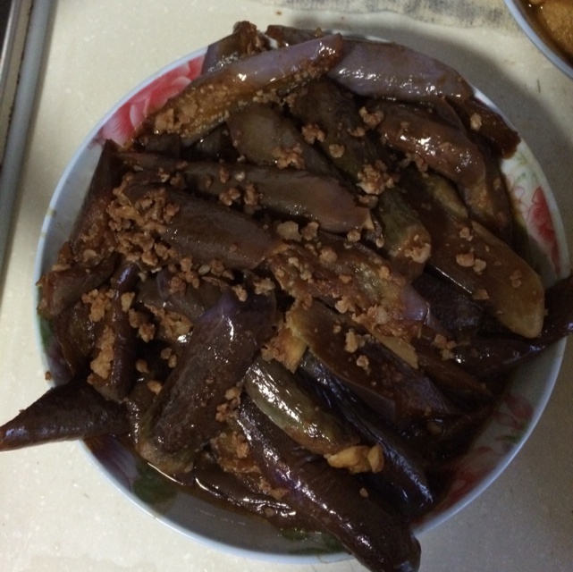 红烧肉末茄子