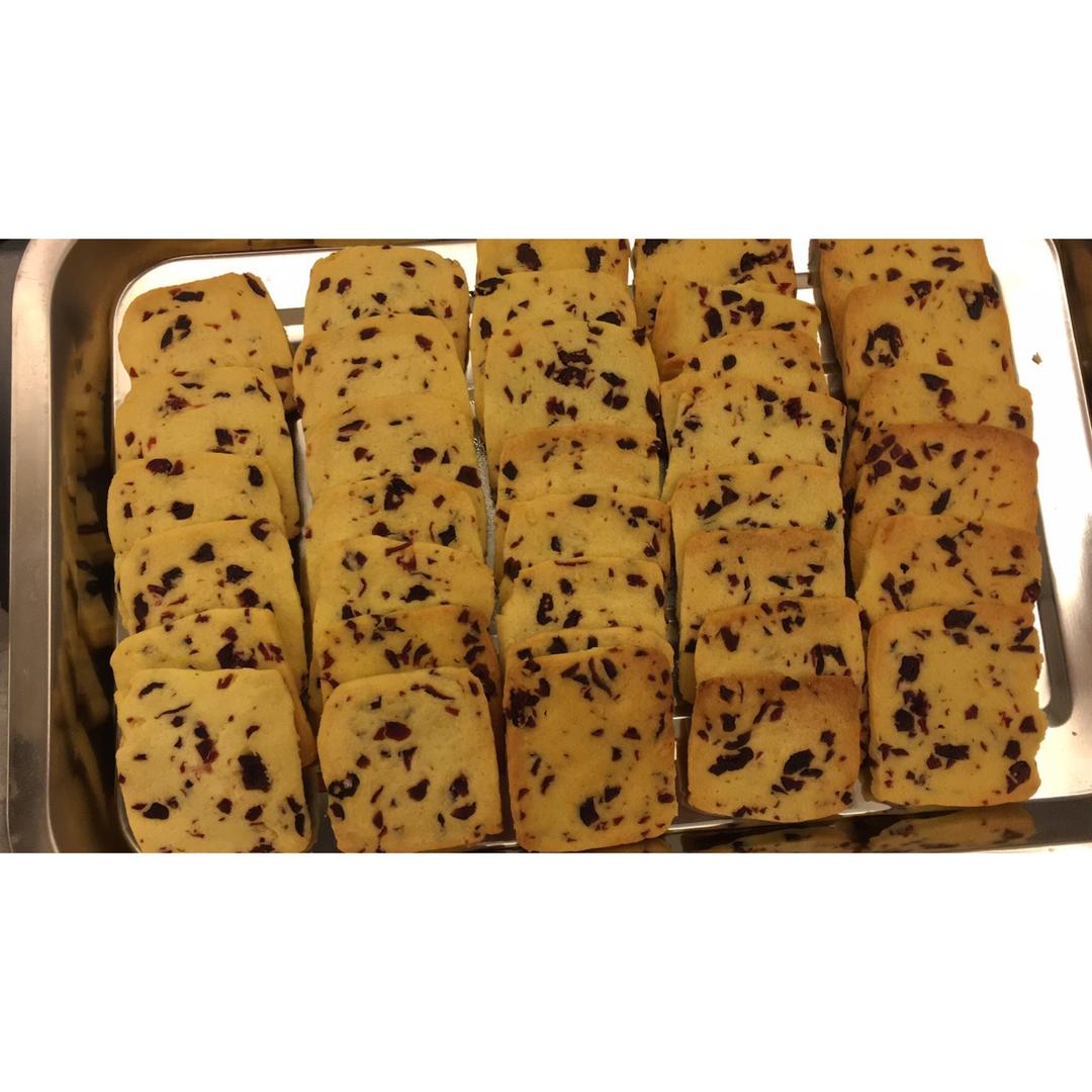低糖少油版蔓越莓饼干