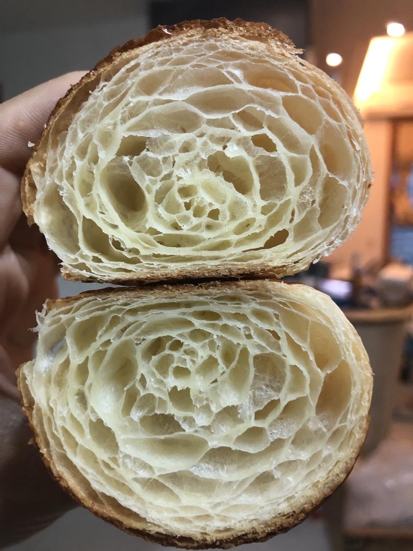 Sara爱烘焙：国产高低粉可颂记录贴