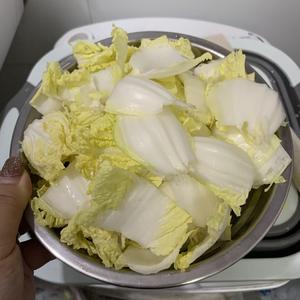 无油白菜豆腐粉丝汤的做法 步骤6