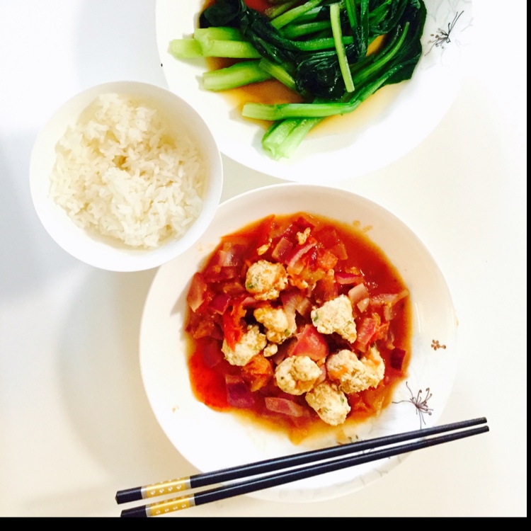 酸酸甜甜【茄汁鸡肉丸】