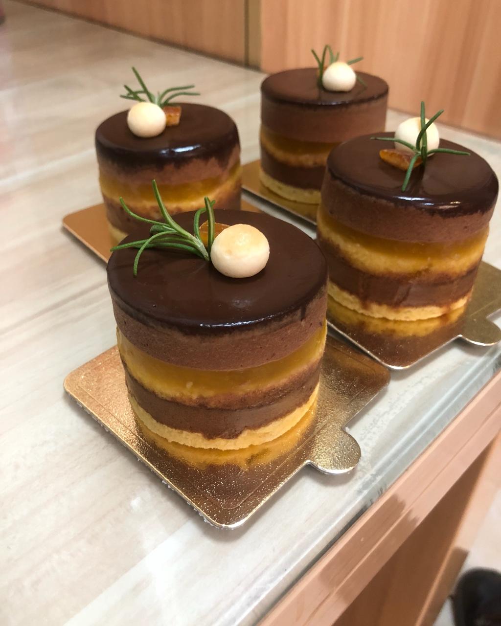 #拼颜值 也拼实力# Sunset Choco-橙子巧克力慕斯蛋糕