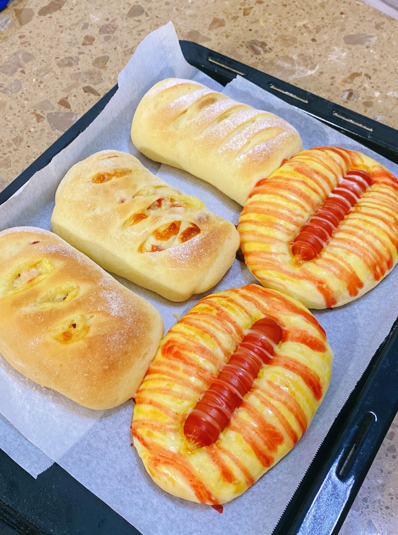 牛奶面包卷（直接法）