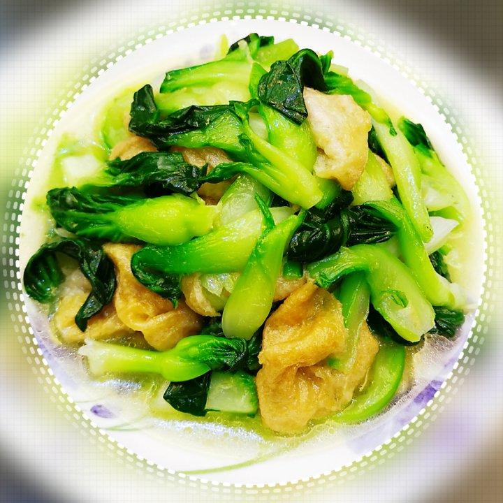 青菜炒面筋