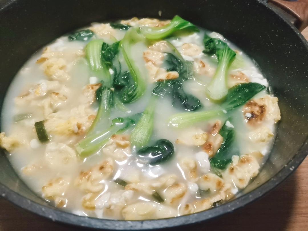 鸡蛋豆腐汤（晚饭只喝汤系列～减脂汤）