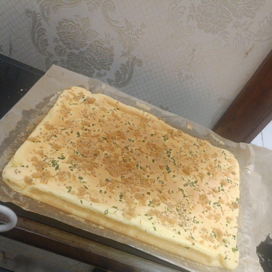 ⭕️香葱肉松蛋糕卷｜咸香美味｜细腻松软