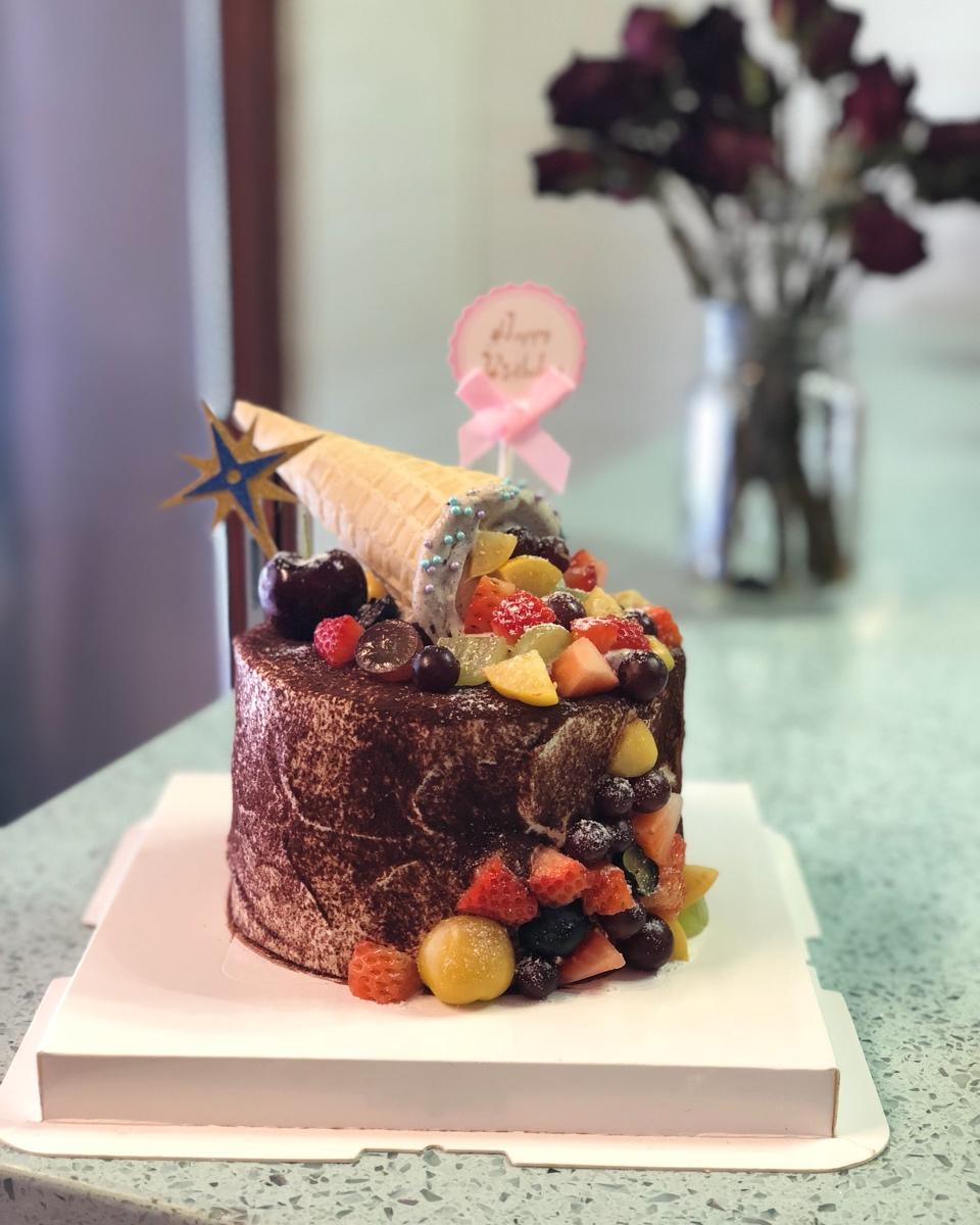 小欧mood做的生日蛋糕款式