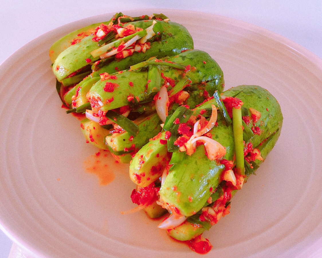 韩式小黄瓜泡菜下饭小菜的做法 步骤3