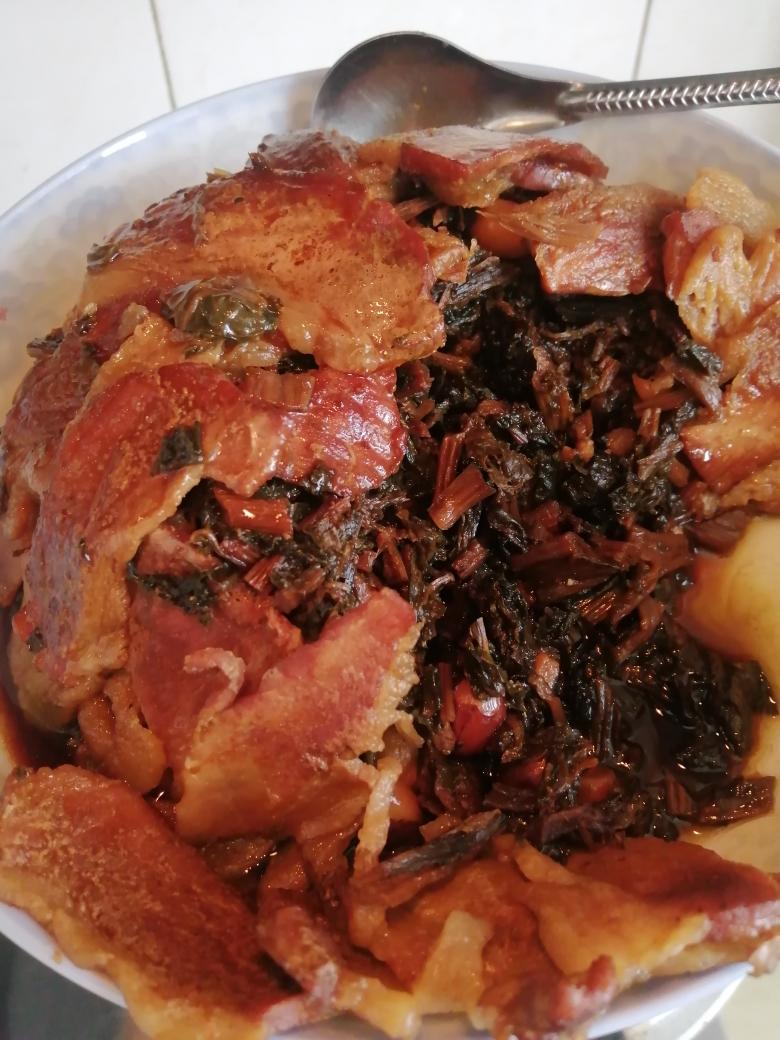 烤五花肉版的梅菜扣肉