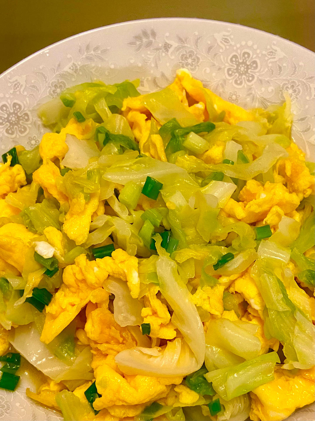 圆白菜炒鸡蛋