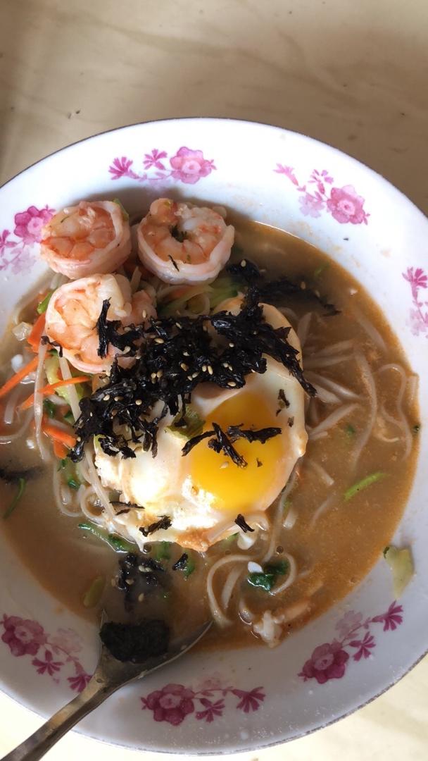 用虾油做🦐鲜虾面