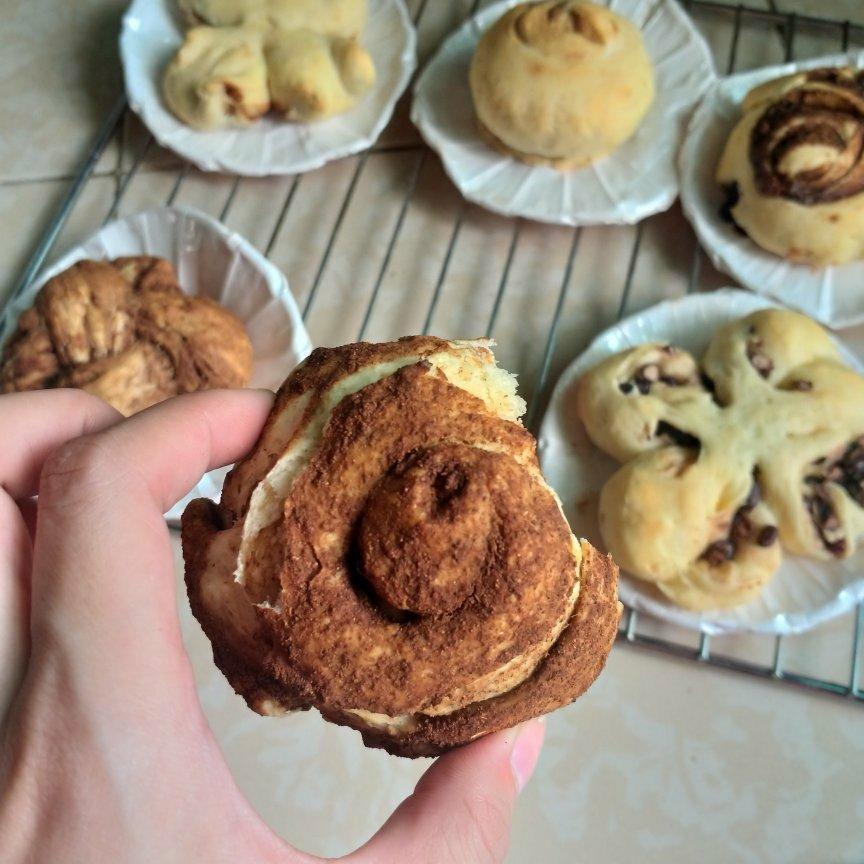 低油低糖版全麦肉桂卷