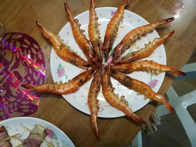盐烤虾