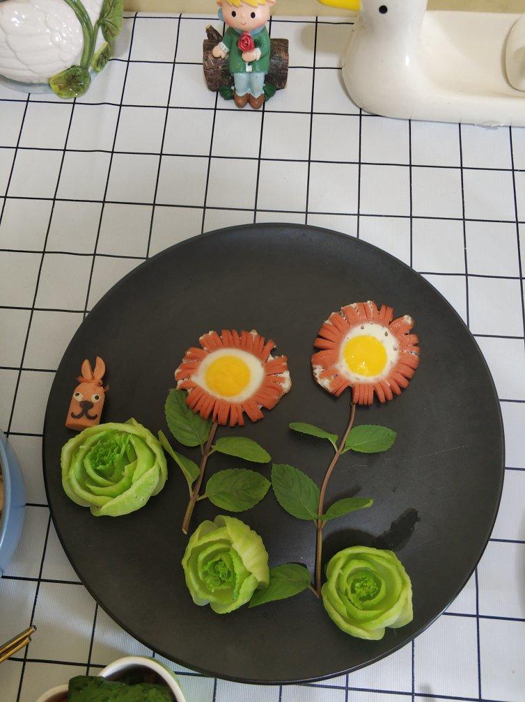 火腿肠太阳花蛋