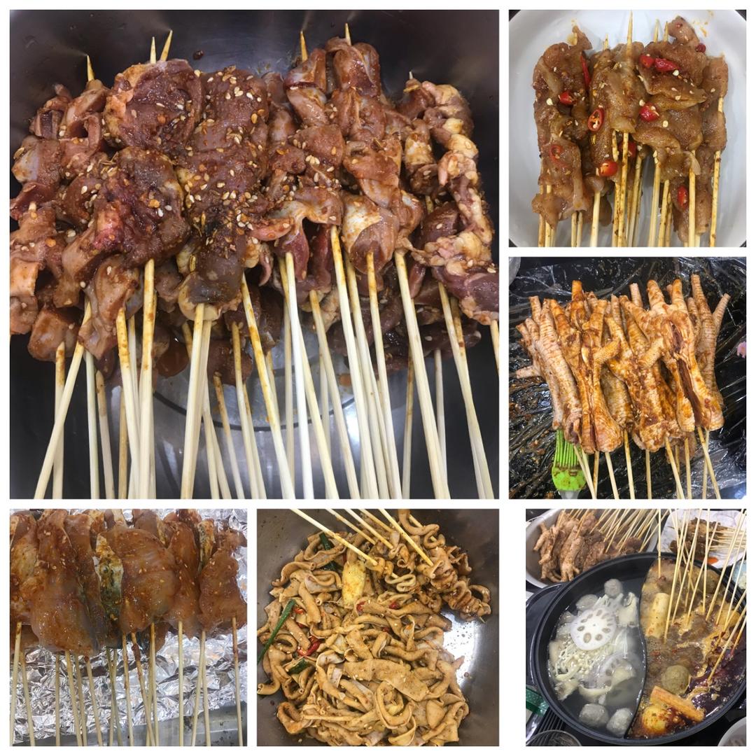 自制串串香（牛肉串，鸡肉串，猪肉串）