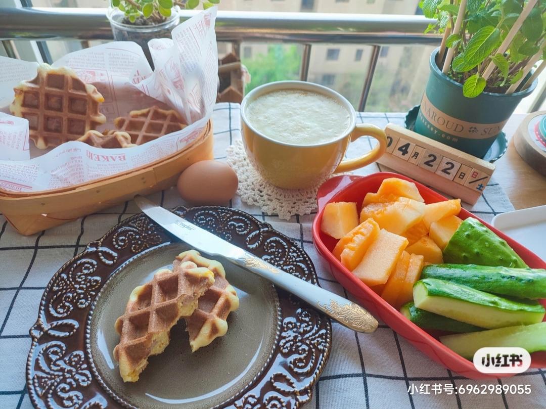 酵母版芝士华夫饼