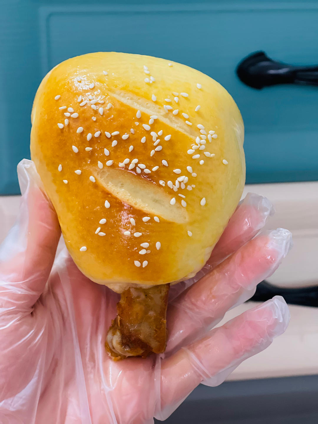 【鸡腿面包】真的有鸡腿的面包！