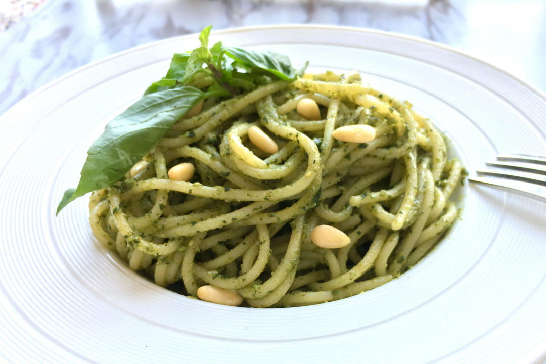 Pesto︱青酱意面的做法