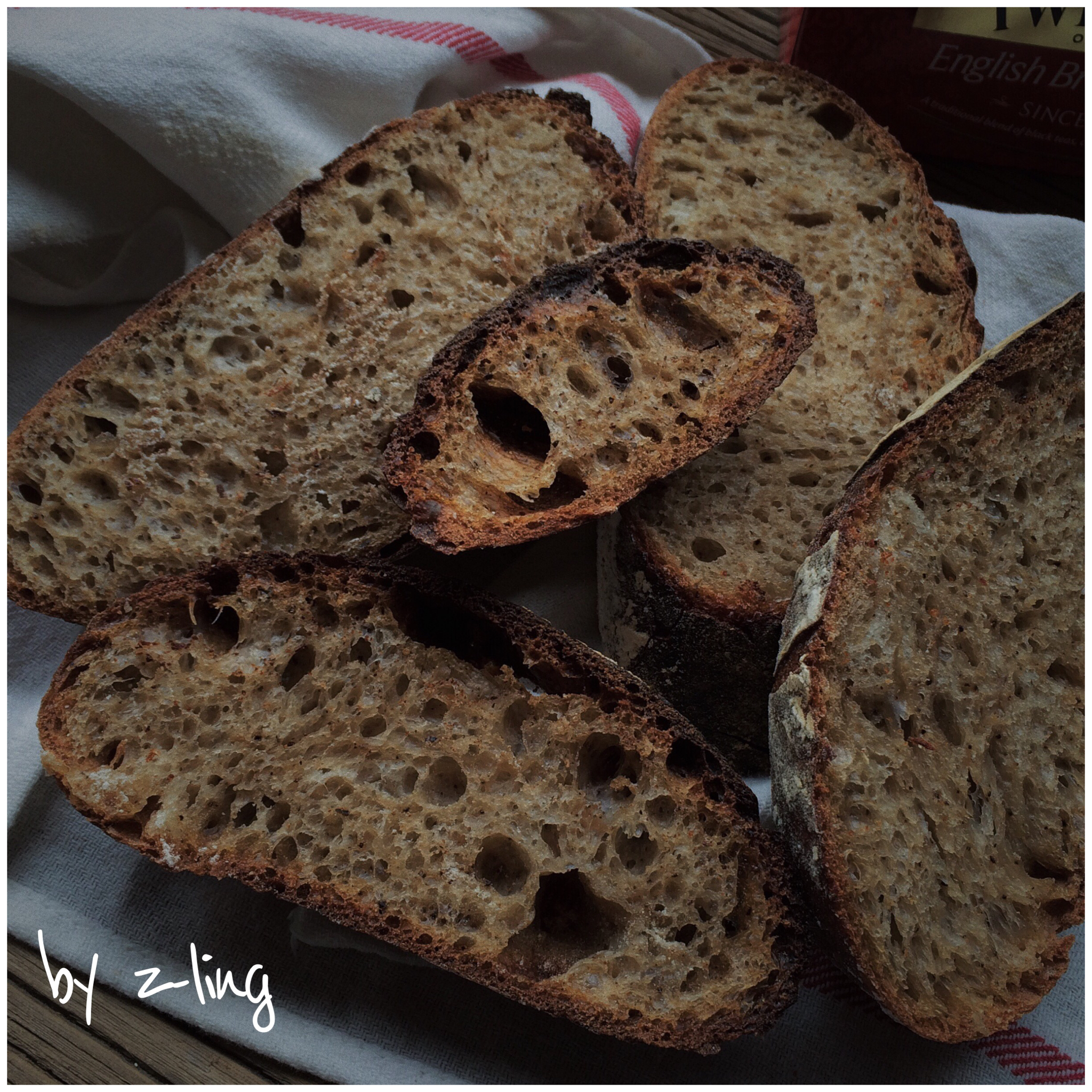 黑麦天然酵种红茶欧包