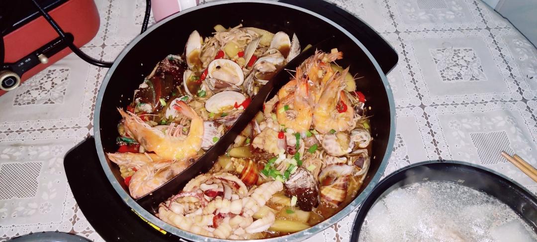 蒜香海鲜锅「真心鲜」