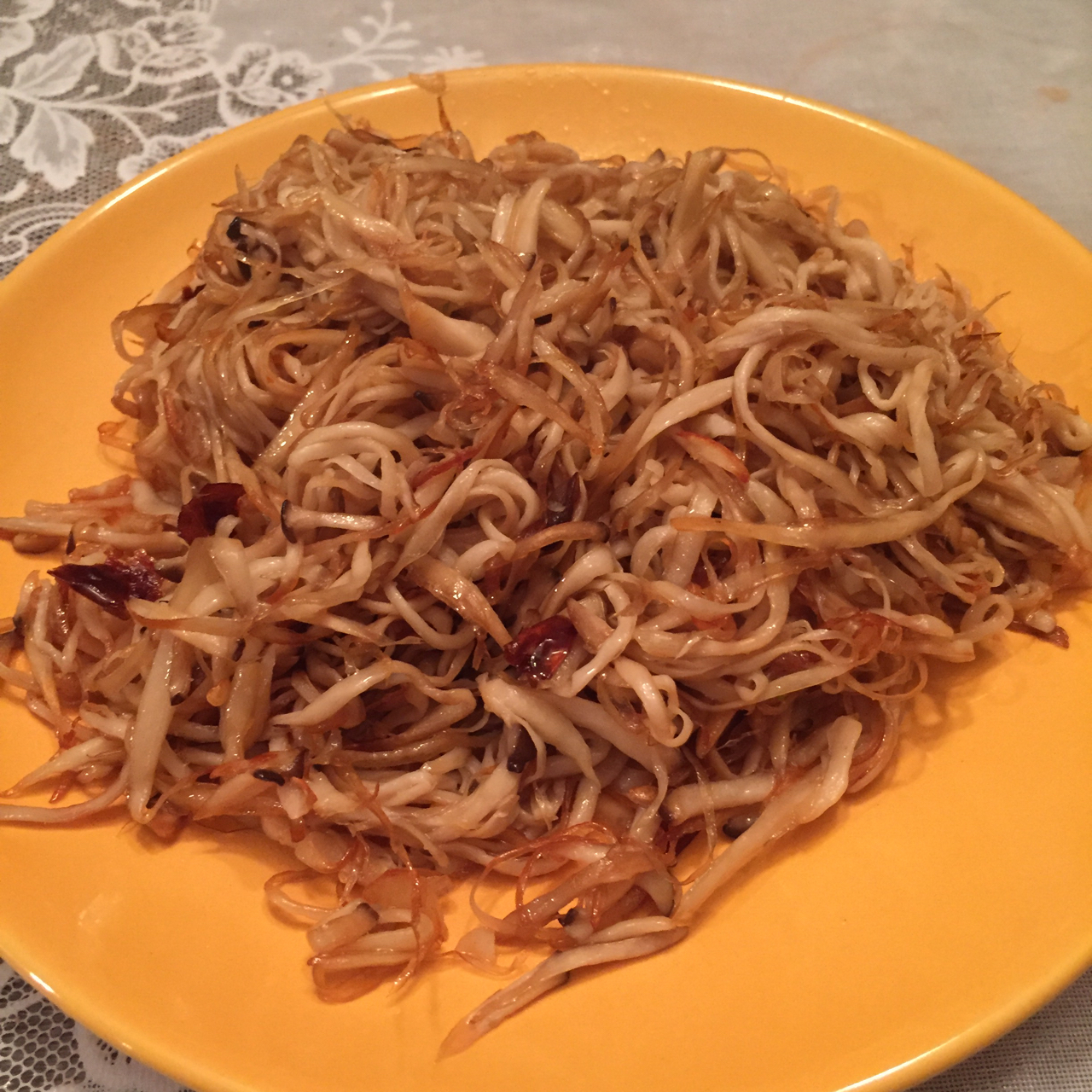 干煸手撕杏鲍菇