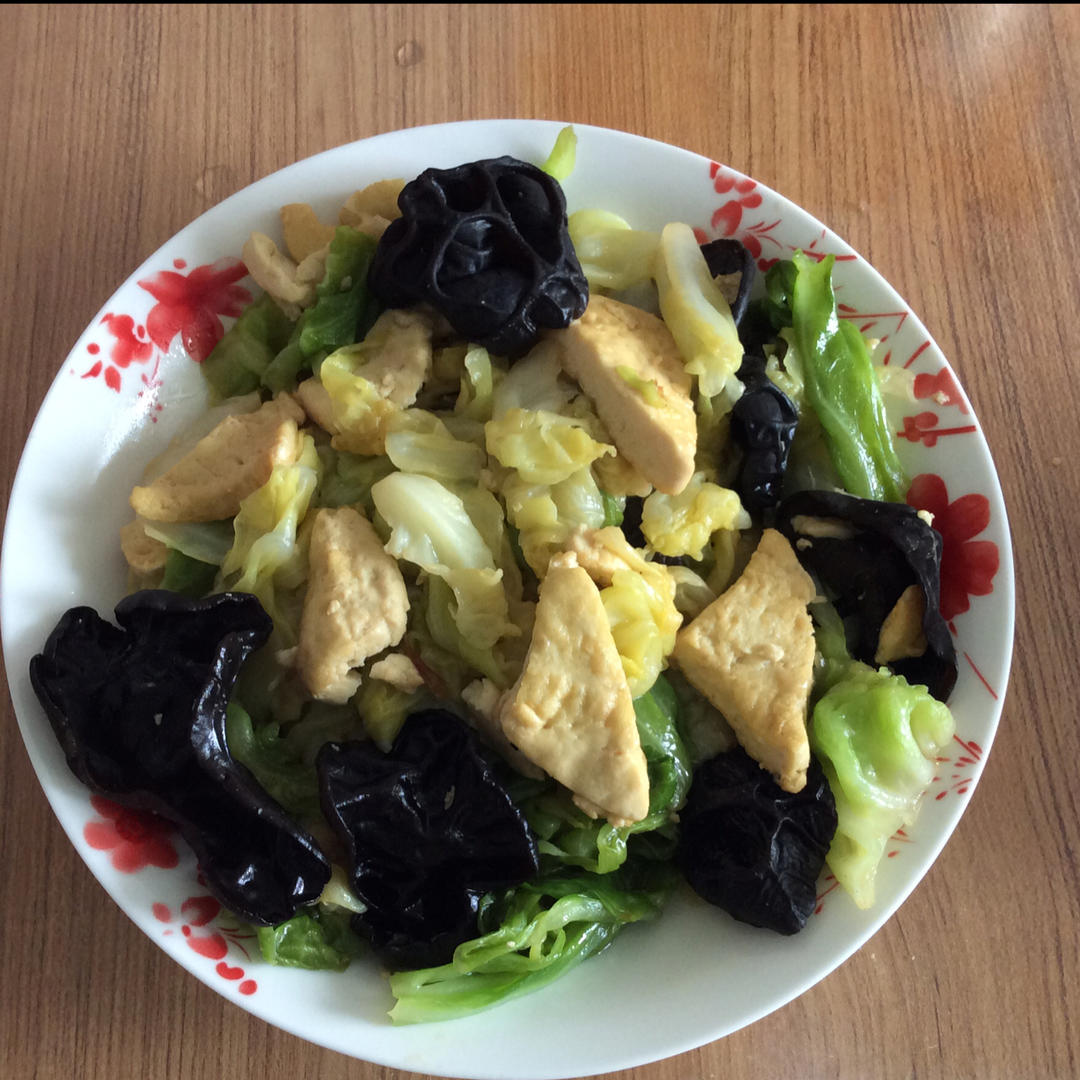 豆腐圆白菜
