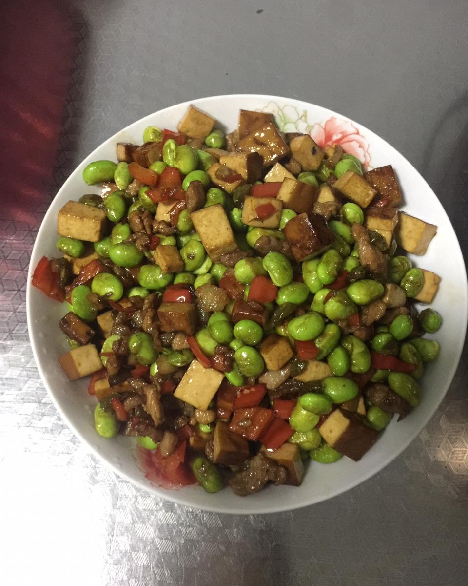 肉末毛豆炒香干