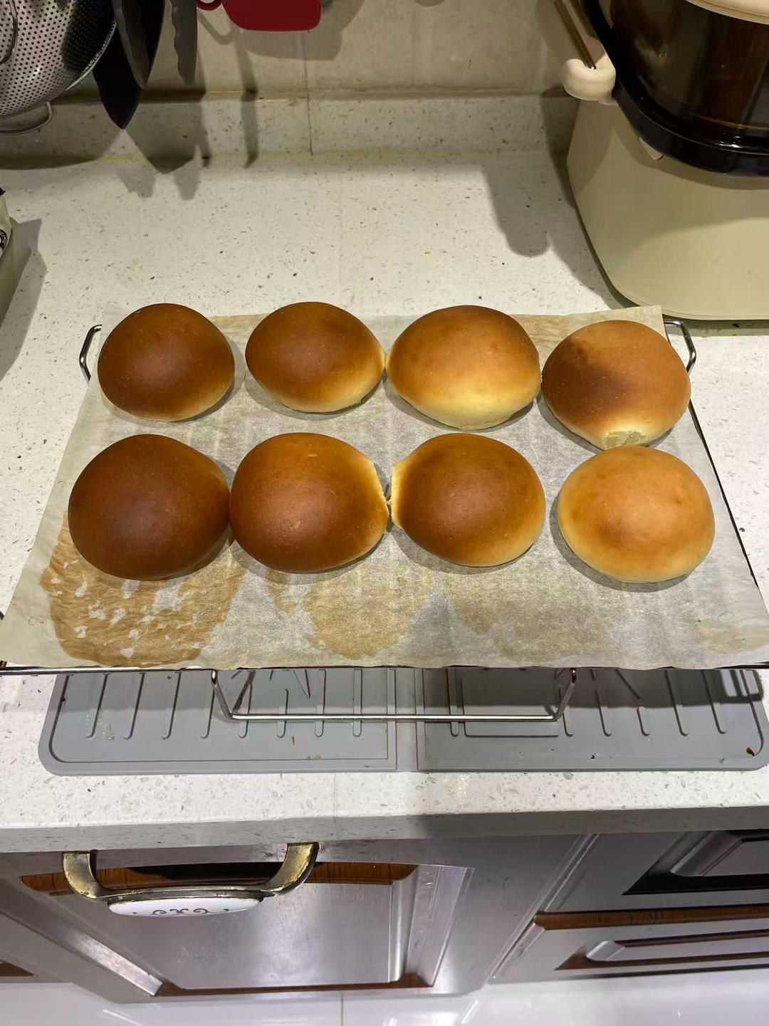 基础牛奶小餐包/汉堡胚/吐司（一次发酵，极简原料）