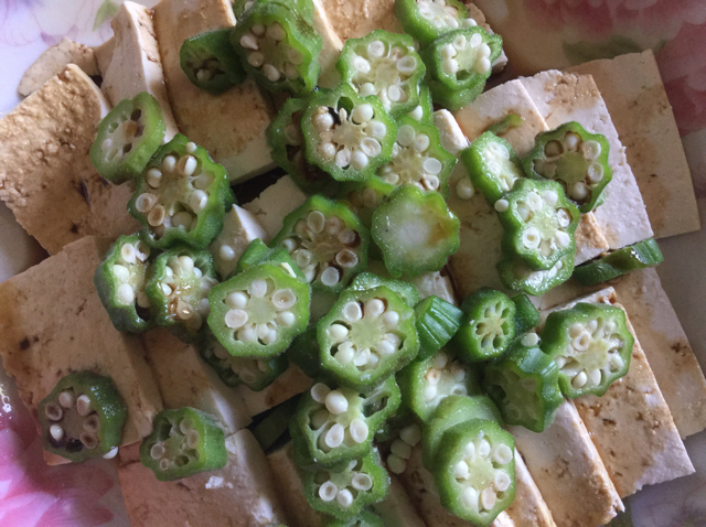 秋葵嫩豆腐&秋葵存储小方法