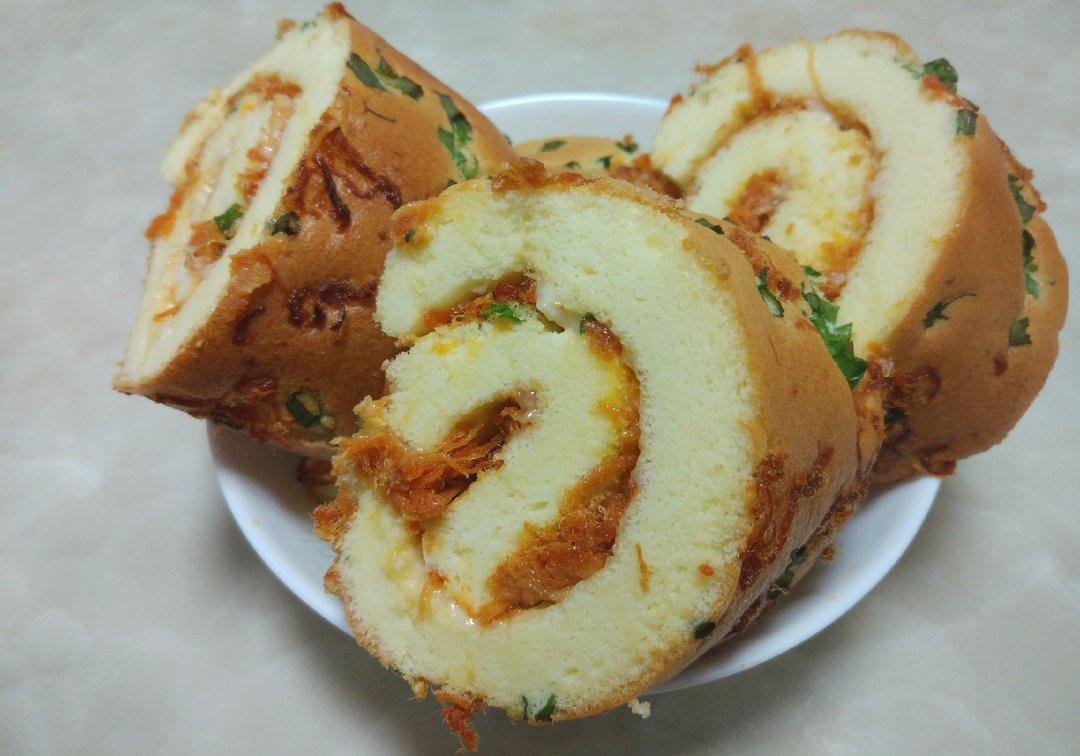 香葱肉松肥蛋糕卷～