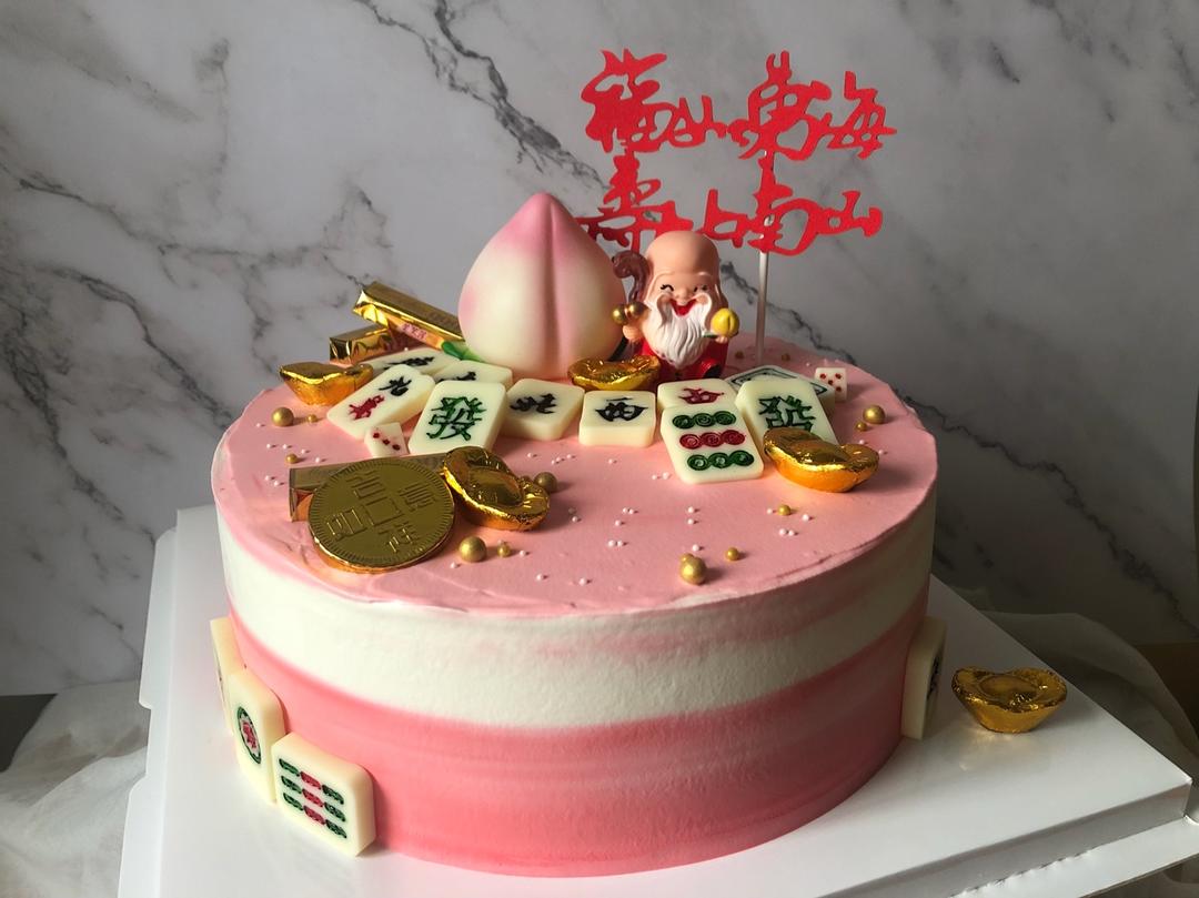 中国风祝寿蛋糕