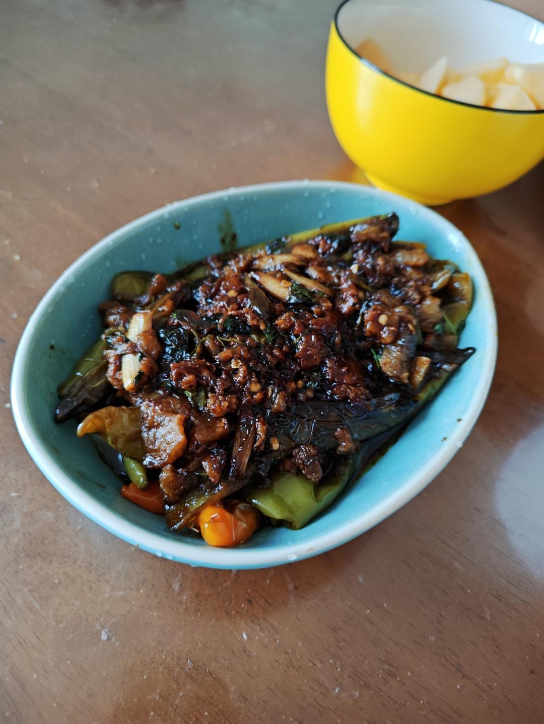 油焖虎皮尖椒（无肉版）