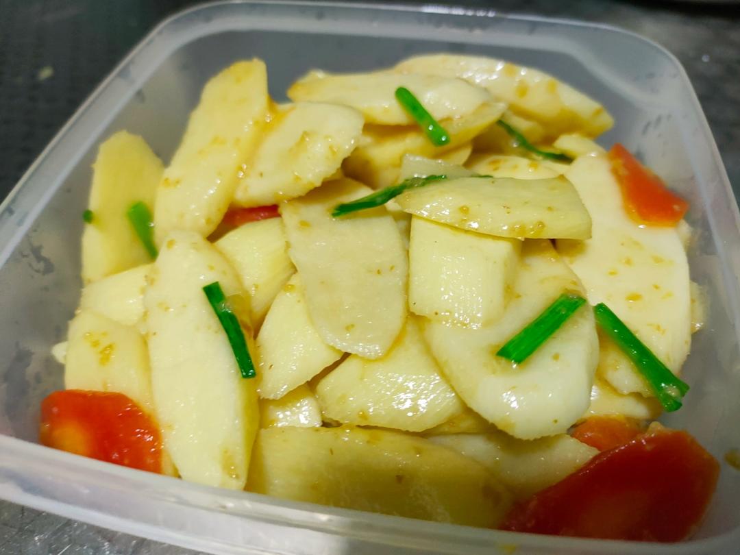 老丁的私房菜-清炒山药