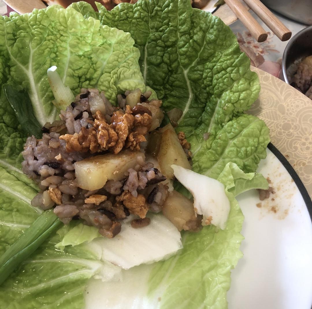 好吃的东北拌饭(饭包)
