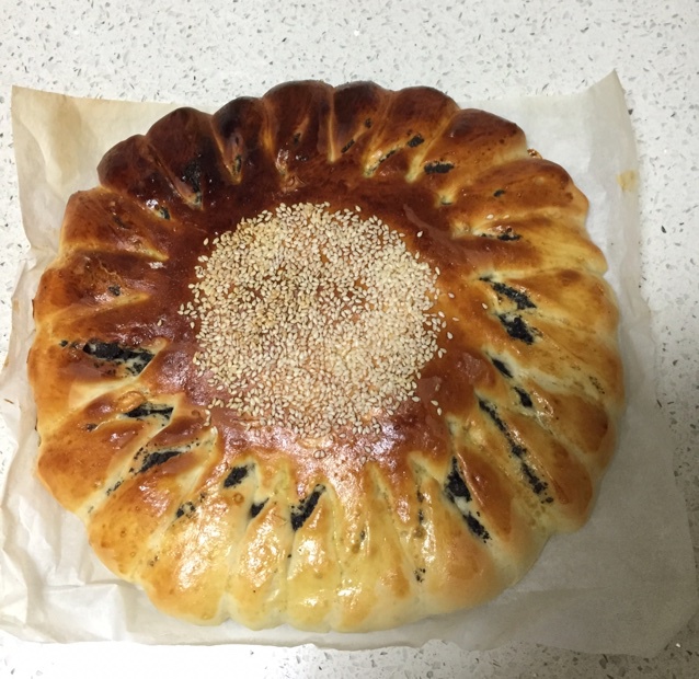 向日葵豆沙面包