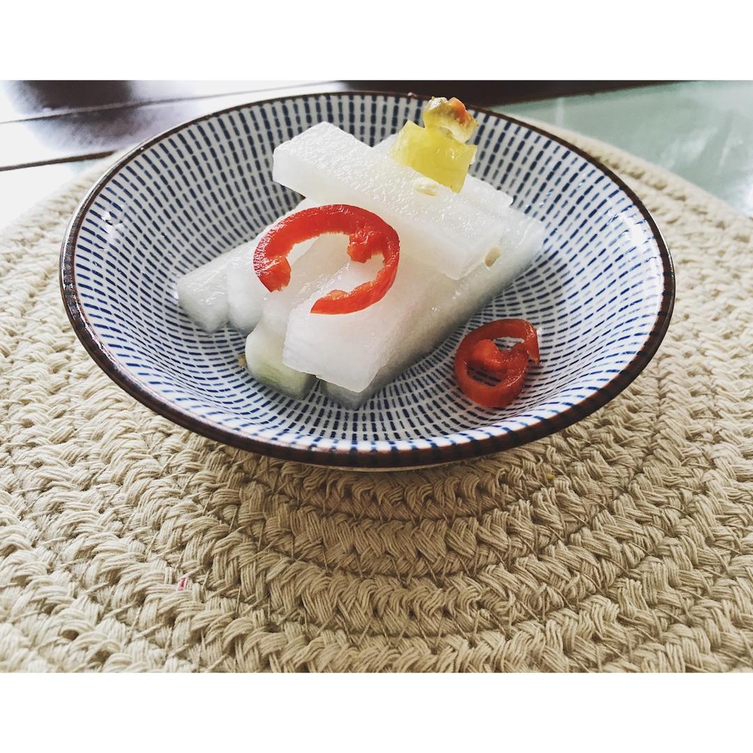 酸甜脆爽腌萝卜