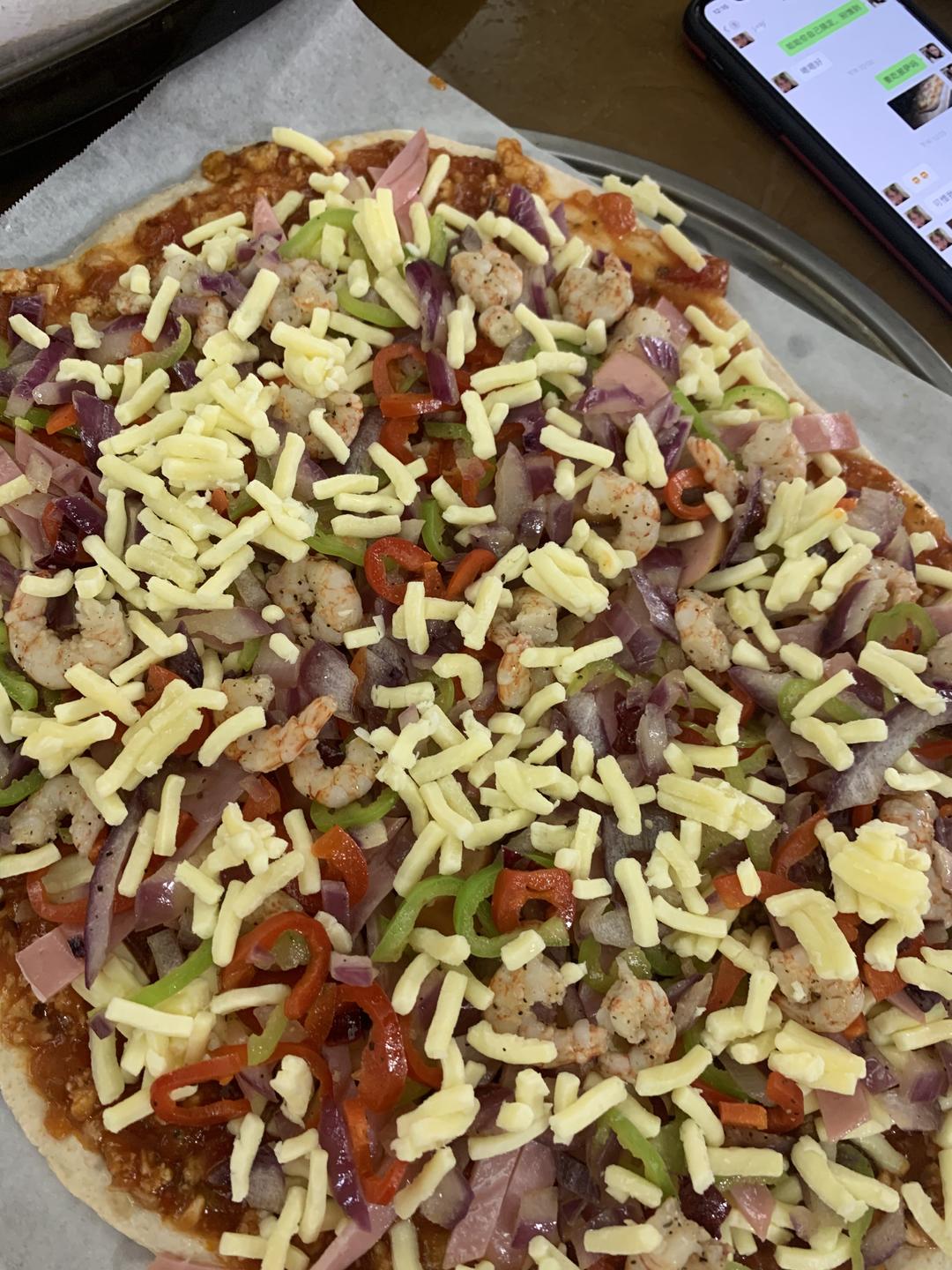 百搭脆皮pizza饼底的做法 步骤9