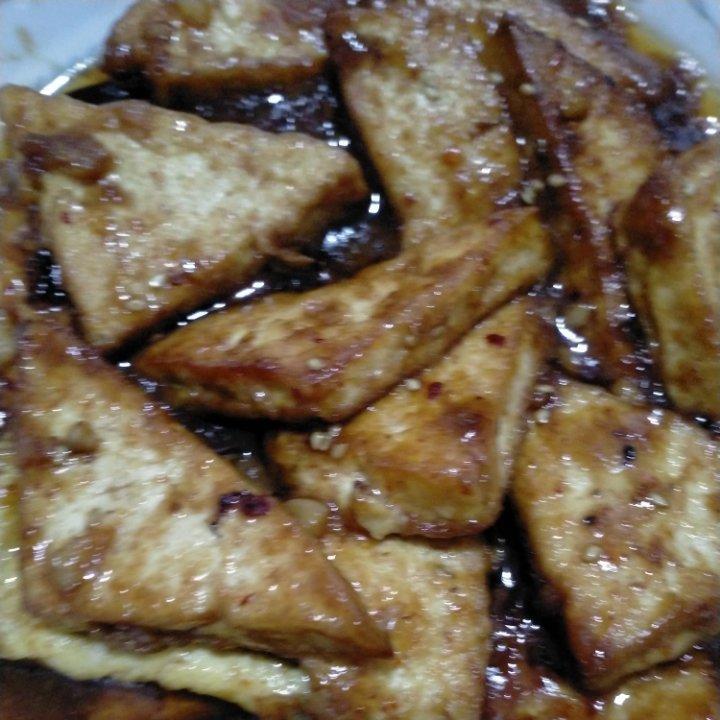 焖煎豆腐