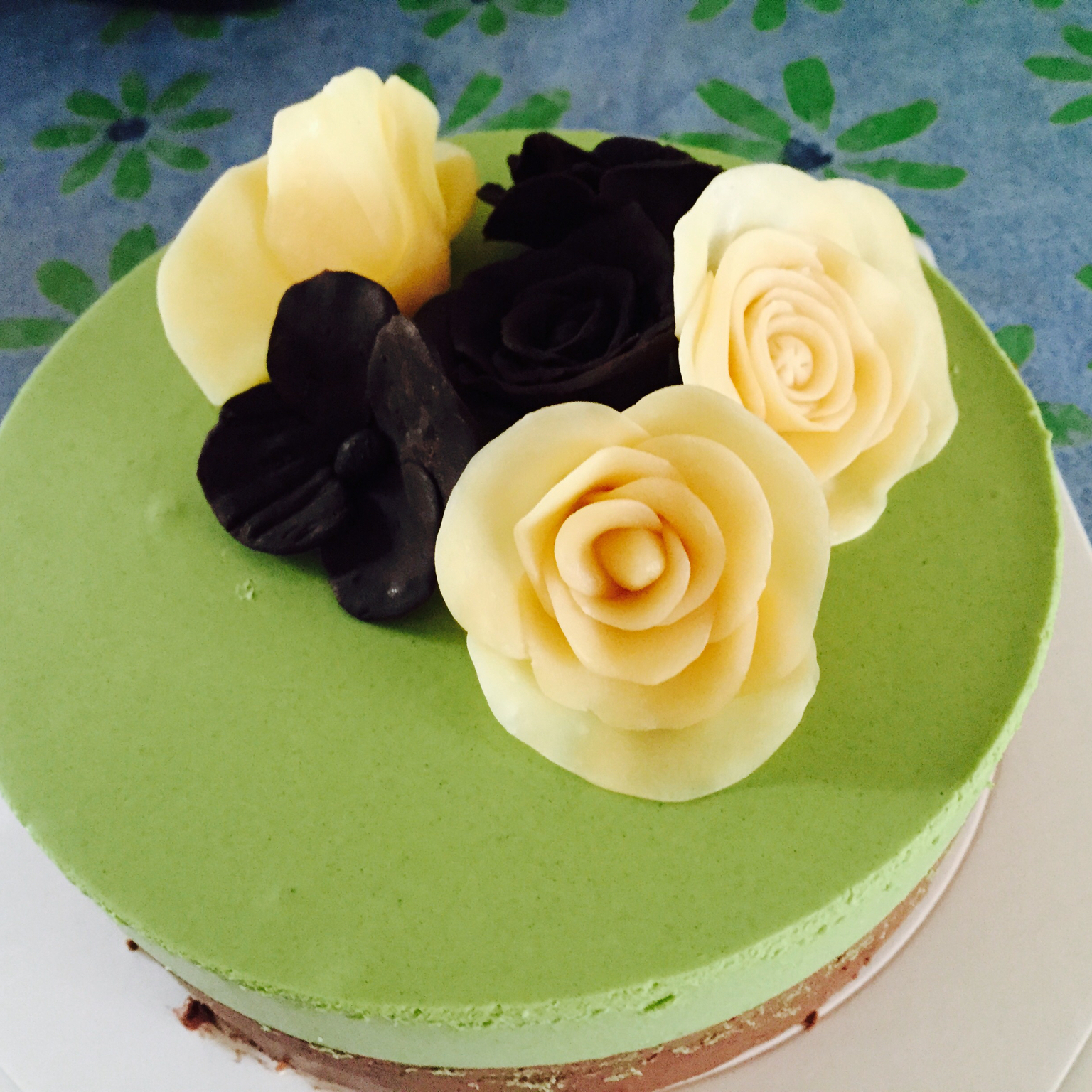 巧克力抹茶慕斯蛋糕