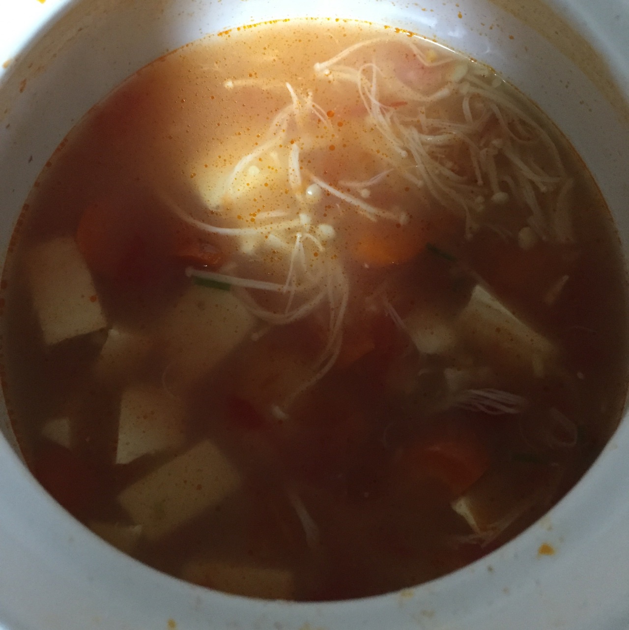 开胃营养汤-番茄豆腐汤