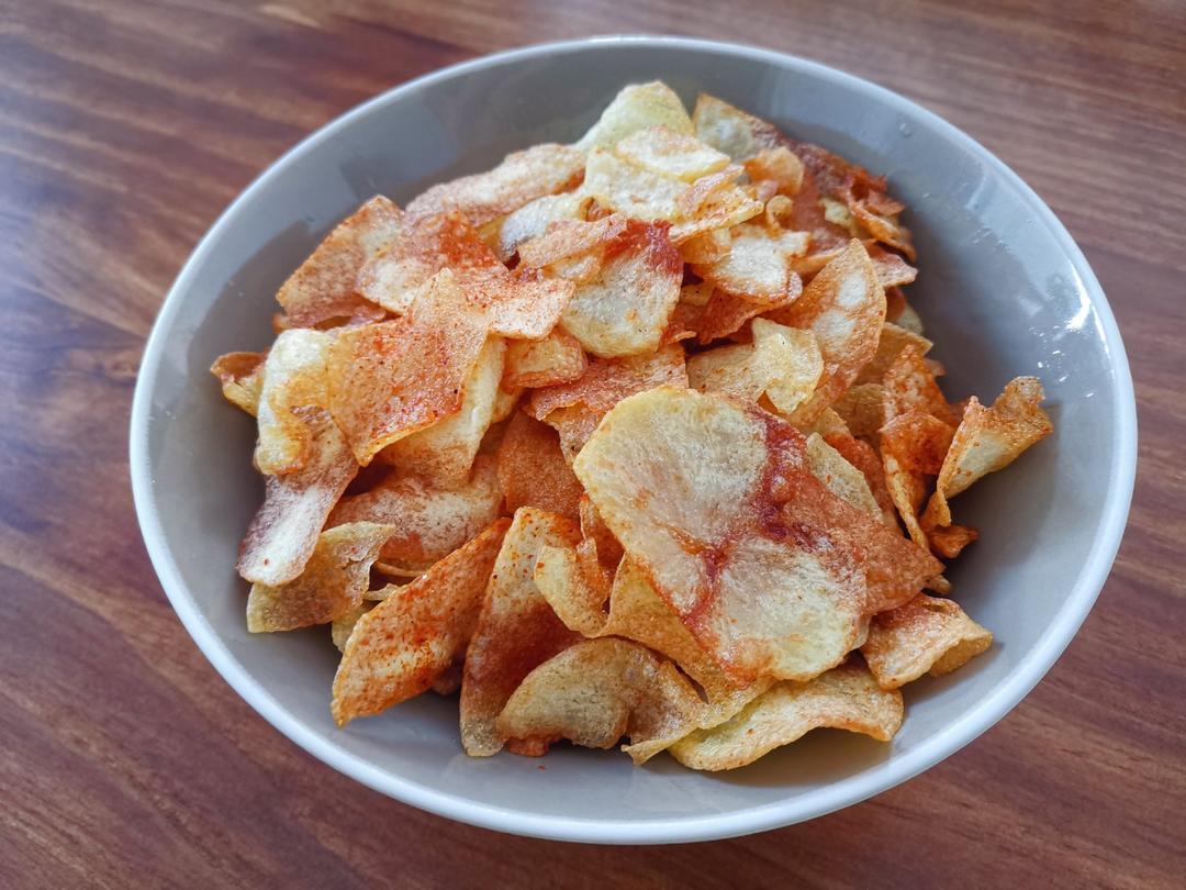 🔥焦香酥脆～自制薯片，嘎嘣脆秒杀膨化薯片