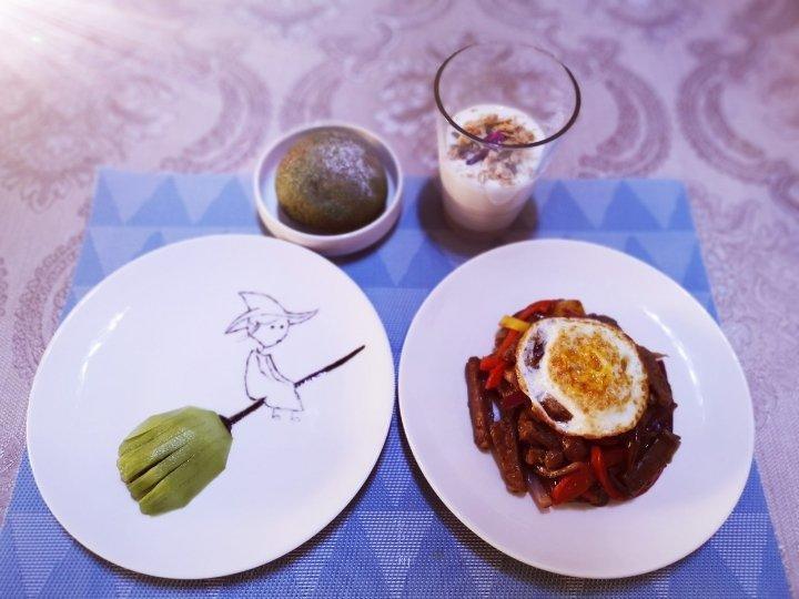 雯宝家的果蔬餐盘画